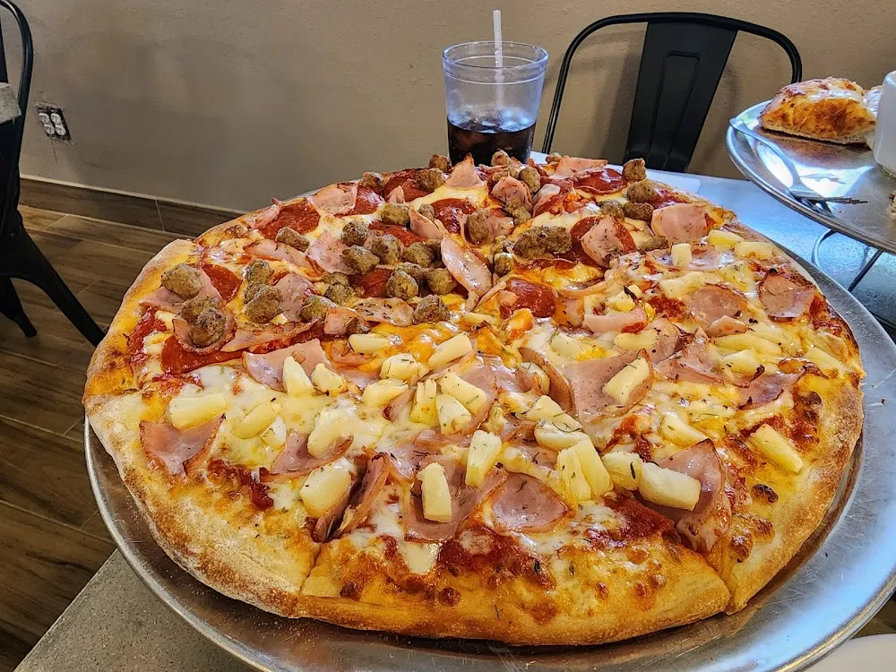 Half 3 Meat Half Hawaiian Pizza